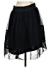 Ann Taylor 100% Polyester Solid Black Casual Skirt Size 2 - photo 2