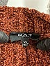 OAT 100% Polyester Tweed Brown Turtleneck Sweater Size XS - photo 7