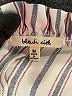 Bleuh Ciel 100% Polyester Stripes Gray 3/4 Sleeve Blouse Size M - photo 7