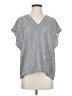 J by Joie 100% Polyester Gray Short Sleeve Blouse Size XS - photo 1