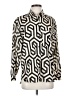 Zara Chevron-herringbone Ivory Long Sleeve Blouse Size S - photo 1