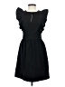 Aqua 100% Silk Solid Black Cocktail Dress Size XS - photo 1