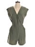 Emma & Michele Solid Color Block Tweed Green Romper Size S - photo 1