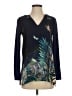 Akemi + Kin Blue Long Sleeve Blouse Size XS - photo 1