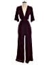 Zara Solid Burgundy Jumpsuit Size XS - photo 1
