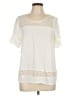 SJS Ivory Short Sleeve Blouse Size L - photo 1