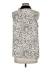 Pleione 100% Polyester Animal Print Ivory Sleeveless Blouse Size M - photo 2