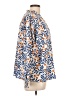 Phase Eight Print Orange Blue Long Sleeve Blouse Size L (estimated) - photo 4