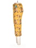 Love Tree 100% Rayon Floral Yellow Casual Pants Size L - photo 5