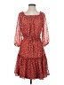 Ryan Michelle 100% Polyester Hearts Red Casual Dress Size S - photo 1