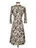 Sigrid Olsen 100% Polyester Paisley Brown Casual Dress Size P (petite) - photo 2