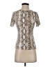 Naked Wardrobe Silver Short Sleeve Turtleneck Size 1 - photo 1