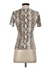 Naked Wardrobe Silver Short Sleeve Turtleneck Size 1 - photo 2