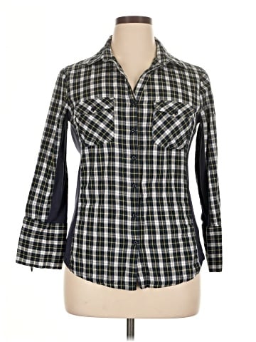 Zac & Rachel 3/4 Sleeve Button-Down Shirt (view 1)
