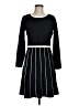 Neiman Marcus Stripes Black Casual Dress Size M - photo 1