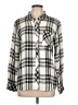 Rails 100% Rayon Plaid Ivory Long Sleeve Blouse Size L - photo 1