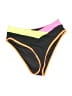 DONNI Color Block Black Swimsuit Bottoms Size S - photo 1