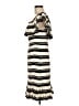 Halston Heritage 100% Polyester Stripes Ivory Casual Dress Size 6 - photo 5