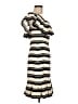 Halston Heritage 100% Polyester Stripes Ivory Casual Dress Size 6 - photo 4
