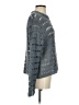Woven Heart Gray Pullover Sweater Size S - photo 4