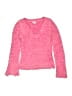 Justice 100% Polyester Tweed Pink Pullover Sweater Size 8 - photo 1