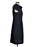 Karin Stevens 100% Polyester Solid Black Blue Casual Dress Size 6 - photo 4