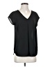 DR2 100% Polyester Black Short Sleeve Blouse Size S - photo 1