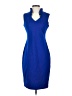Calvin Klein Solid Blue Cocktail Dress Size 4 - photo 1