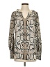 CAbi 100% Polyester Ivory Long Sleeve Blouse Size S - photo 1