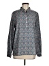 Unbranded 100% Polyester Paisley Teal Long Sleeve Blouse Size M - photo 1