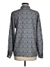 Unbranded 100% Polyester Paisley Teal Long Sleeve Blouse Size M - photo 2