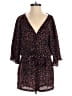 BB Dakota 100% Polyester Hearts Color Block Floral Black Romper Size XS - photo 1