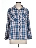 Billy T 100% Lyocell Plaid Blue Long Sleeve Button-Down Shirt Size L (petite) - photo 1