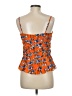 Parker Orange Sleeveless Silk Top Size M - photo 2