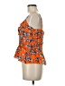 Parker Orange Sleeveless Silk Top Size M - photo 5
