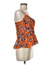 Parker Orange Sleeveless Silk Top Size M - photo 4