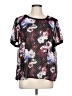 Torrid Floral Polka Dots Black Short Sleeve Blouse Size Lg Plus (0) - photo 1