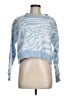 Shein 100% Polyester Animal Print Blue Pullover Sweater Size M - photo 1