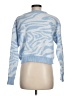 Shein 100% Polyester Animal Print Blue Pullover Sweater Size M - photo 2