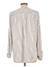Ark & Co. 100% Polyester Stripes Ivory Long Sleeve Blouse Size L - photo 2
