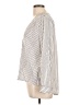 Ark & Co. 100% Polyester Stripes Ivory Long Sleeve Blouse Size L - photo 5