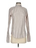 Belle + Sky Metallic Silver Long Sleeve Blouse Size S - photo 1