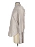 Belle + Sky Metallic Silver Long Sleeve Blouse Size S - photo 5