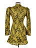 Rahi 100% Polyester Animal Print Yellow Cocktail Dress Size XS - photo 2