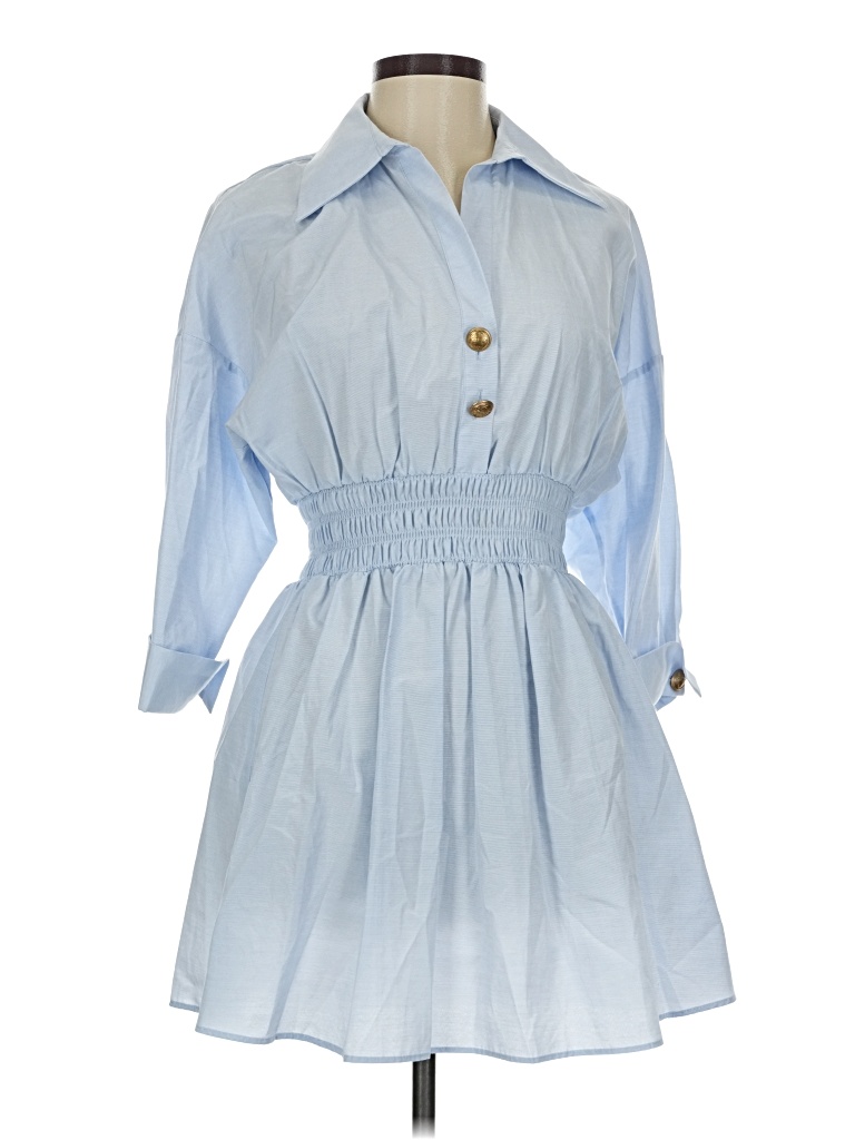 Pre-owned Zara Casual Dress In Blue