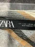Zara Plaid Gray Coat Size L - photo 6