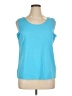 Ruby Rd. Blue Sleeveless T-Shirt Size XL - photo 1