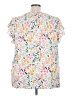 Shein Curve Floral White Short Sleeve Blouse Size 22 Plus (5) - photo 2