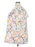 Shein Curve Floral White Short Sleeve Blouse Size 22 Plus (5) - photo 5