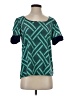 Francesca's 100% Polyester Teal Short Sleeve T-Shirt Size S - photo 1